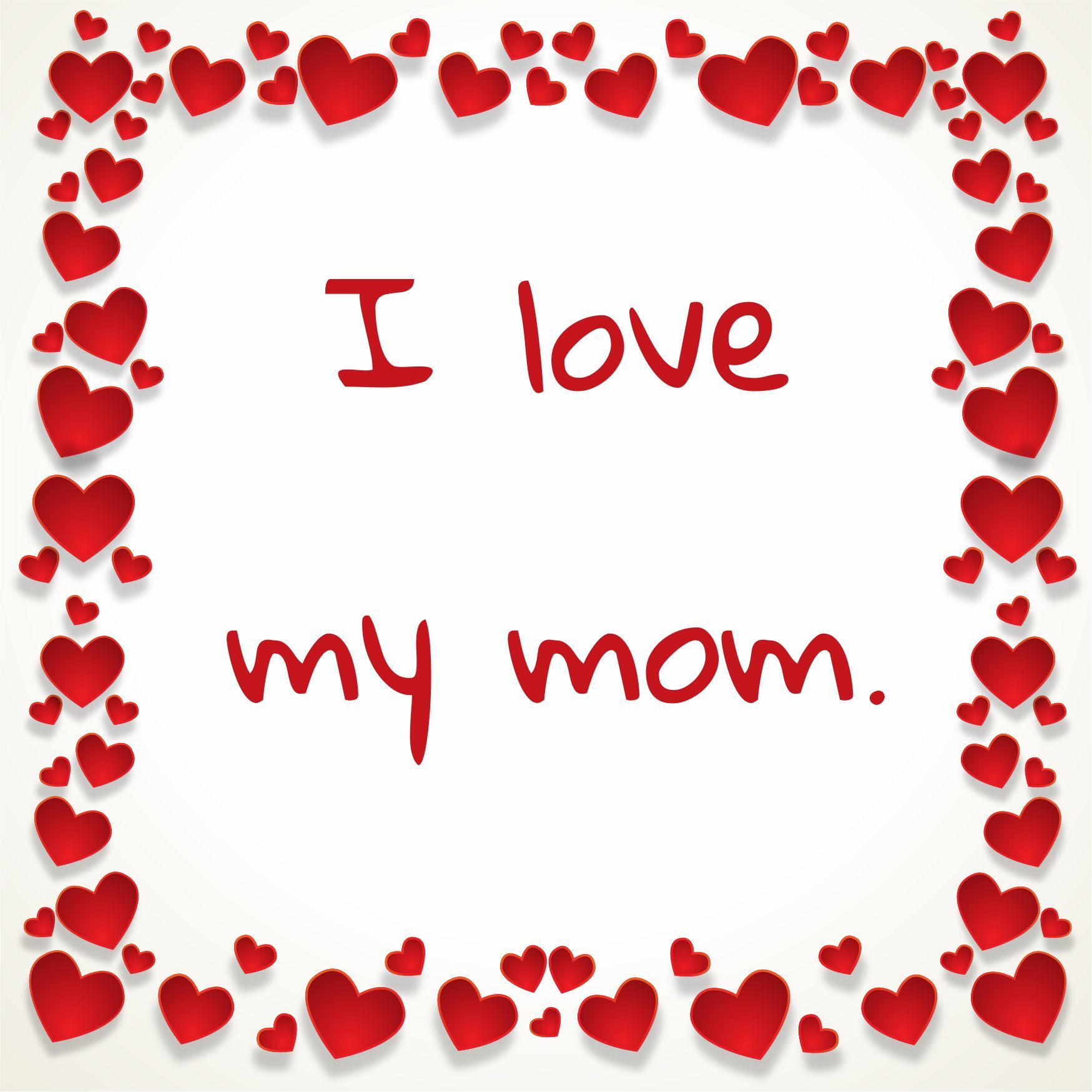 Tegeltje i love my mom 