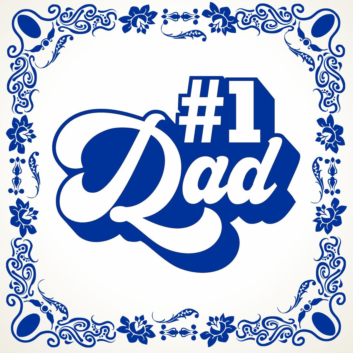 Vaderdag tegeltje nummer one dad number 1 dad papa nummer 1