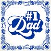 Vaderdag tegeltje nummer one dad number 1 dad papa nummer 1