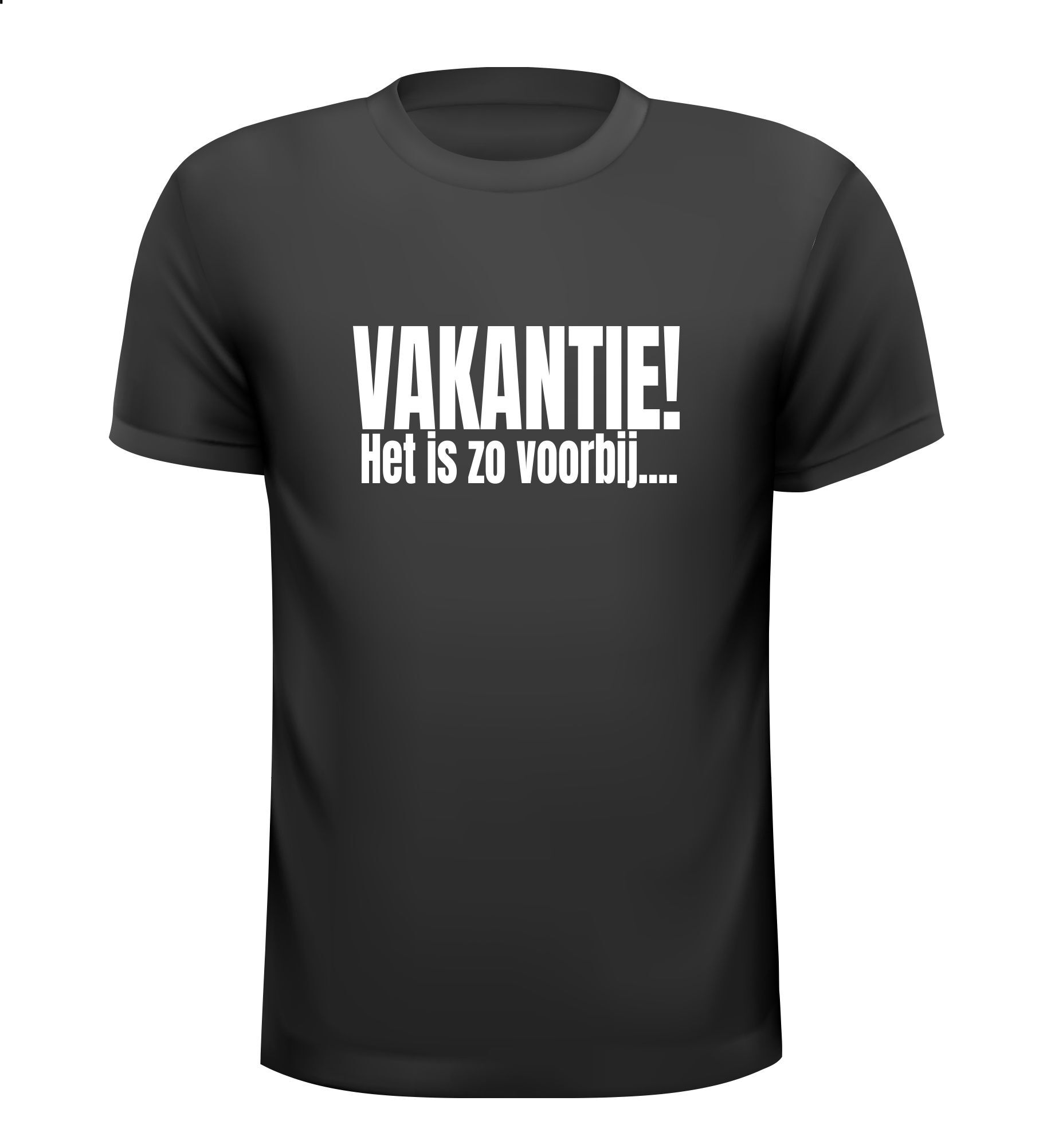 T-shirt vakantie! het is zo voorbij.... grappig vakantie shirtje