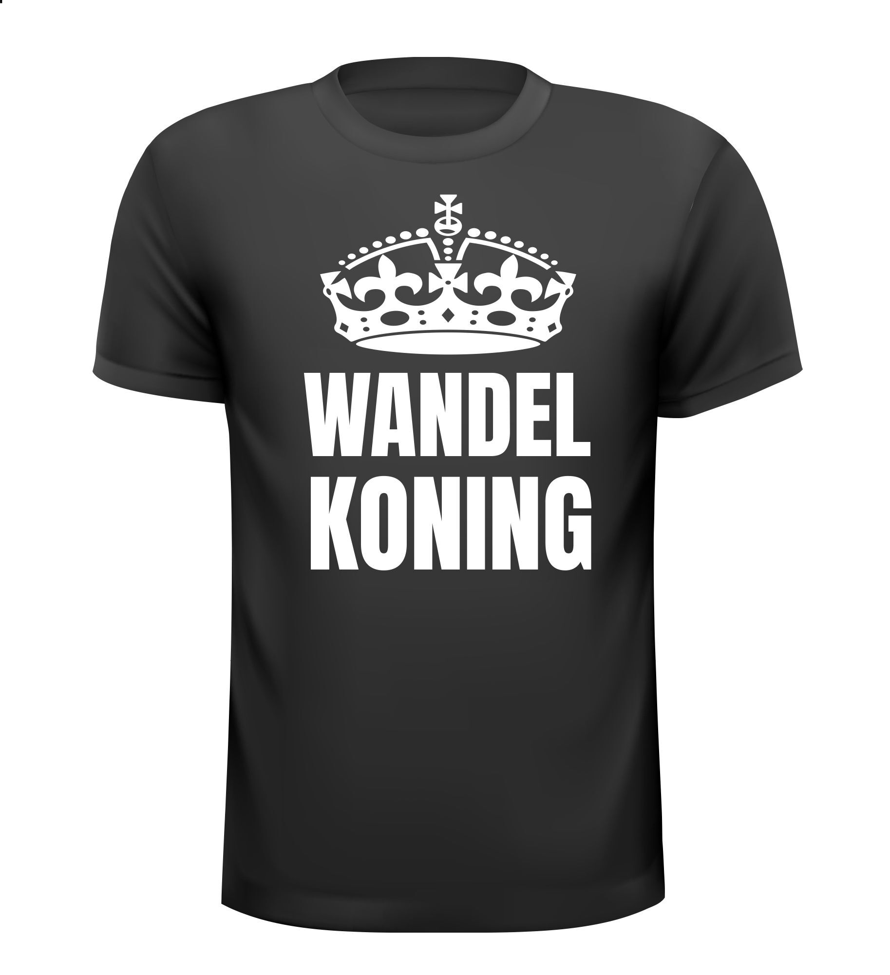 T-shirt Wandel koning Leuk voor een wandelvierdaagse of avondvierdaagse