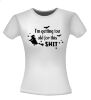 foto 5 Grappig heksen T-shirt i'm getting too old for this shit Halloween heks op bezem