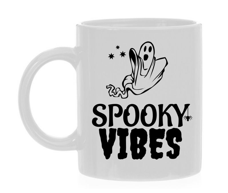 koffie of thee mok voor Halloween spooky vibes