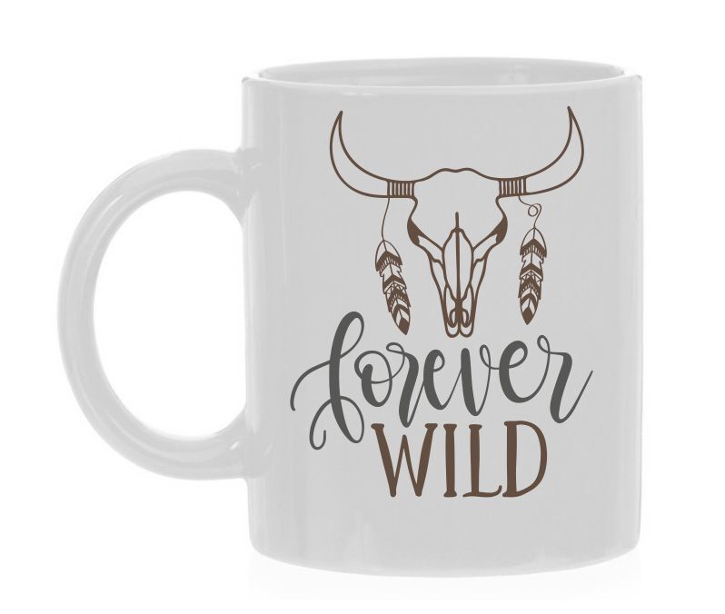 Mok forever wild leuk cadeautje voor verjaardag altijd wild.