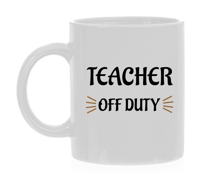Mok teacher off duty leraar buitendienst