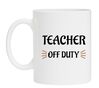 Mok teacher off duty leraar buitendienst