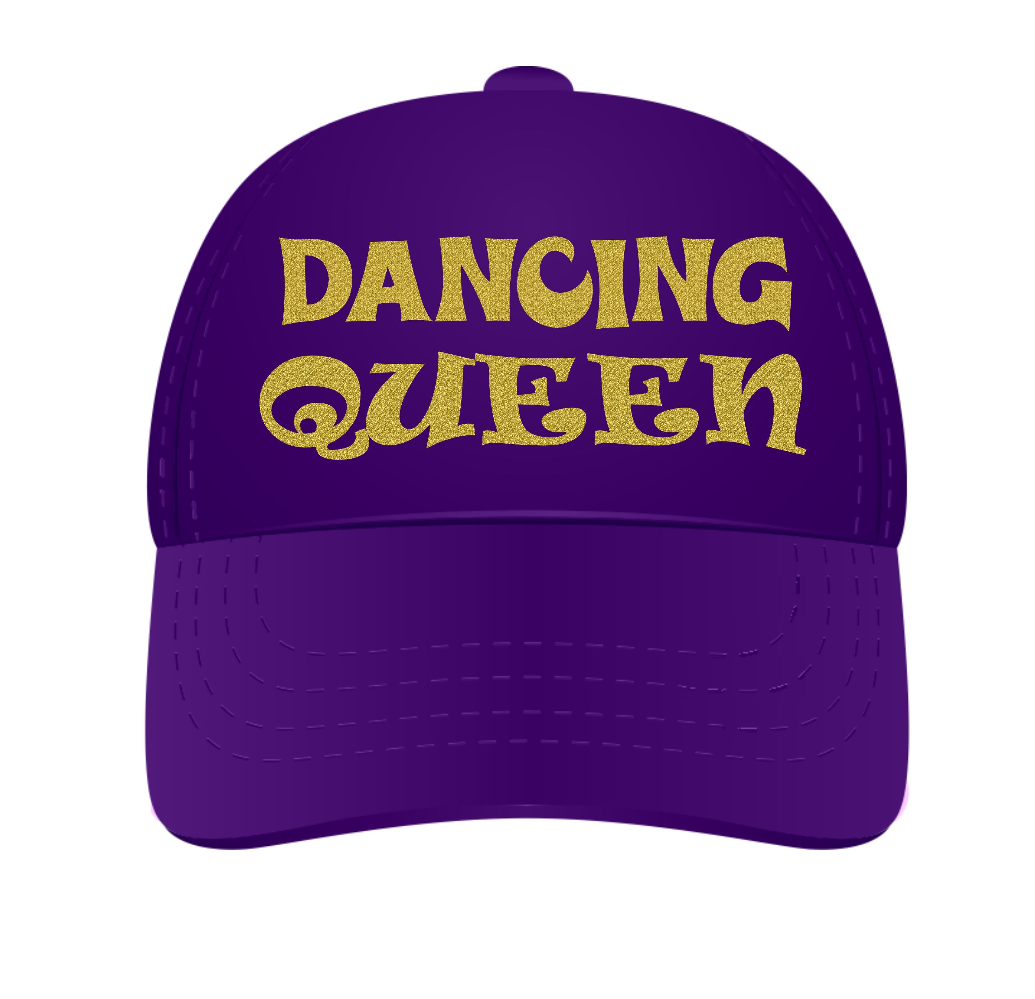 Pet dancing Queen foute glitter gouden opdruk