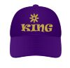 Pet king seventies gouden glitter opdruk foute pet