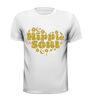 foto 13 seventies T-shirt glitter foute gouden opdruk hippie soul