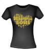 foto 2 seventies T-shirt glitter foute gouden opdruk hippie soul