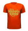 foto 9 seventies T-shirt glitter foute gouden opdruk hippie soul