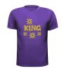 foto 2 Shirt king seventies foute gouden glitter opdruk