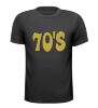 Shirt seventies in gouden foute glitter letters
