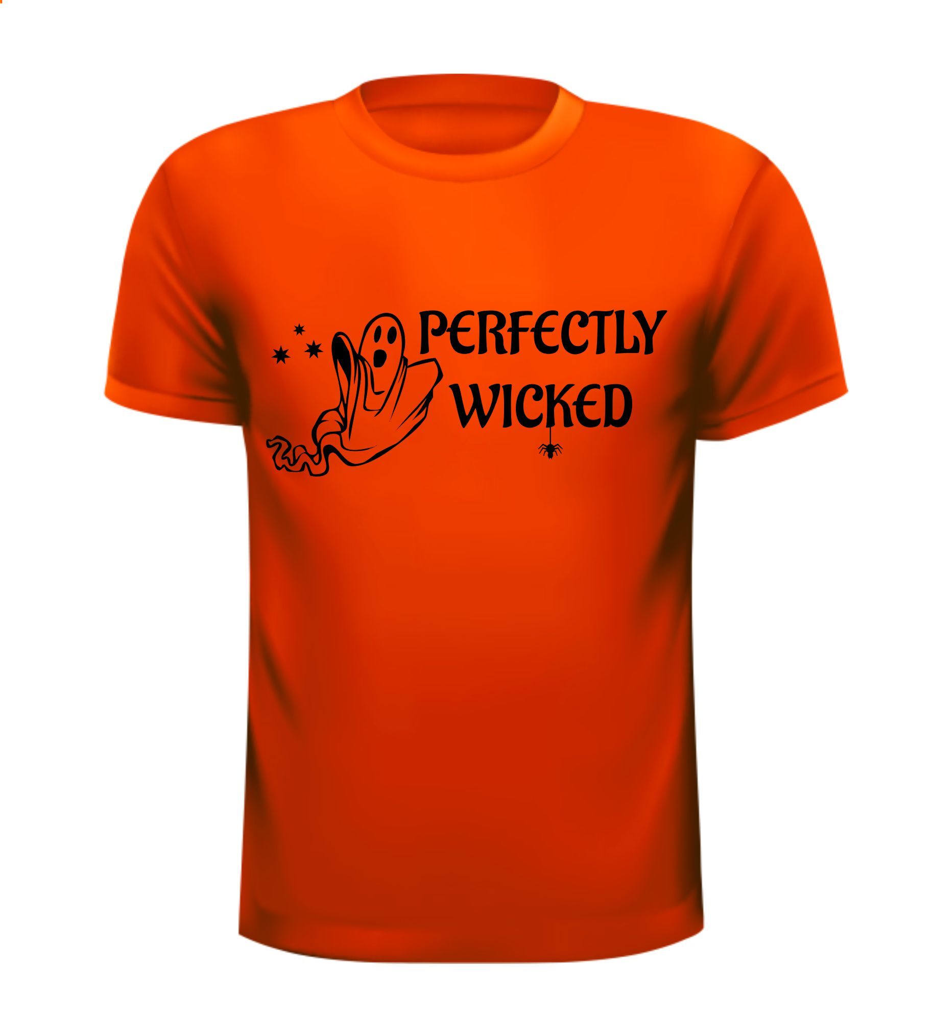 T-shirt  perfectly wicked perfect slecht Halloween geest spook