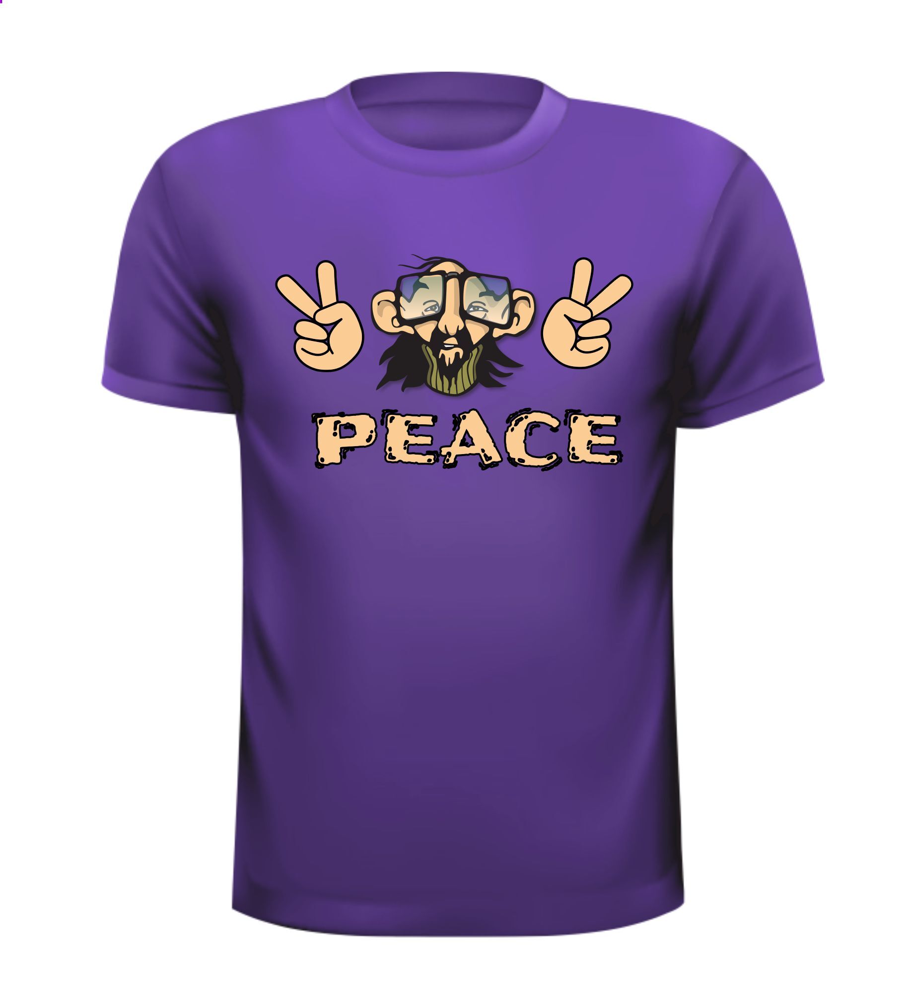 T-shirt peace hippie seventies vrede