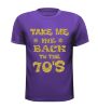 foto 3 Take me back to the seventies t-shirt met foute gouden glitter opdruk