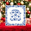 foto 3 Tegeltje met een schets van een Volkswagen Transporter Oldtimer liefhebber