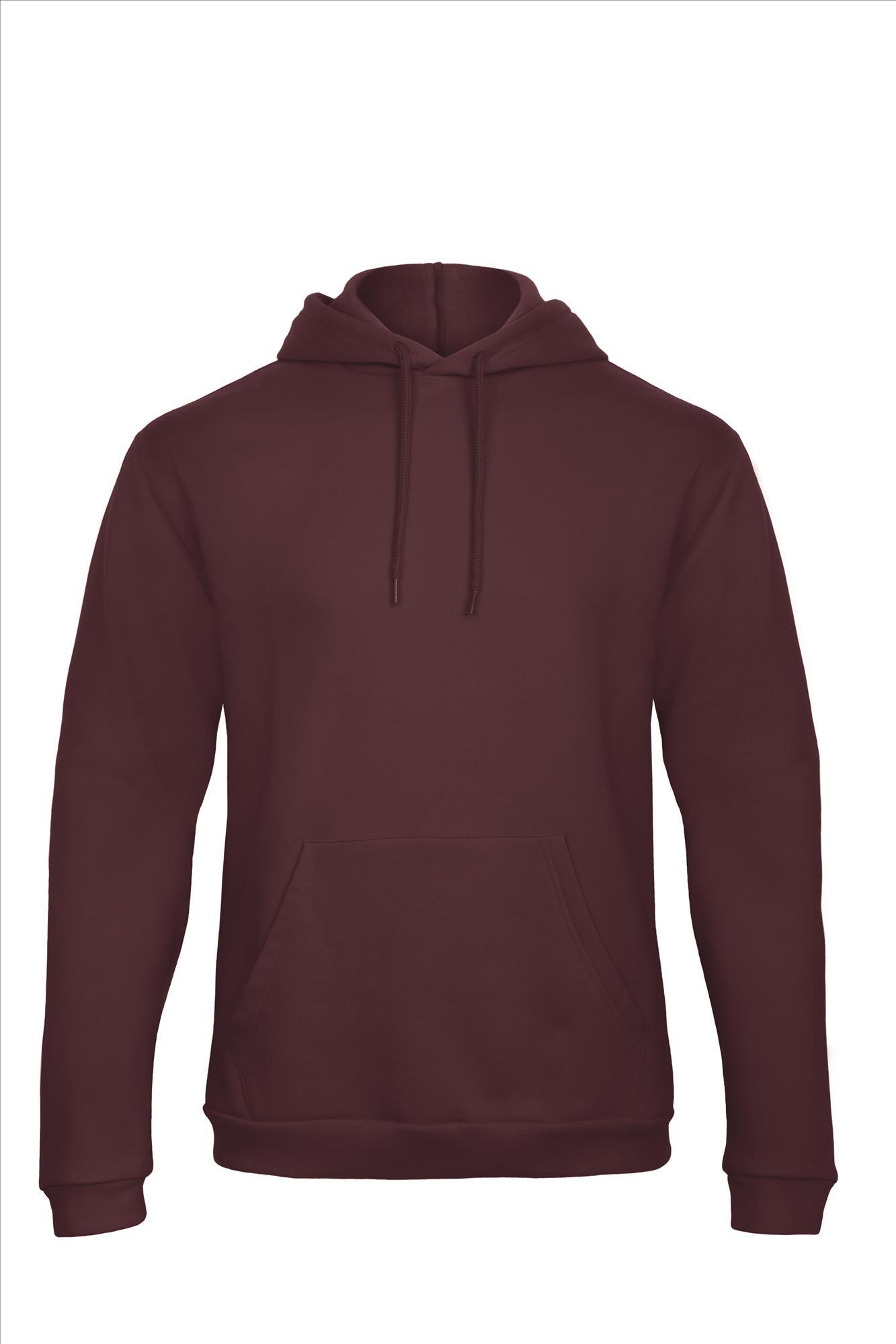 Burgundy rode hoodie Sweatshirt Unisex met capuchon heren bedrukbaar