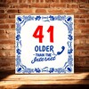 foto 4 Cadeau tegel older than the internet verjaardag 41 jaar 