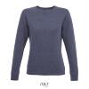 Dames sweatshirt Sweaters voor Dames bedrukbaar Heather Denim