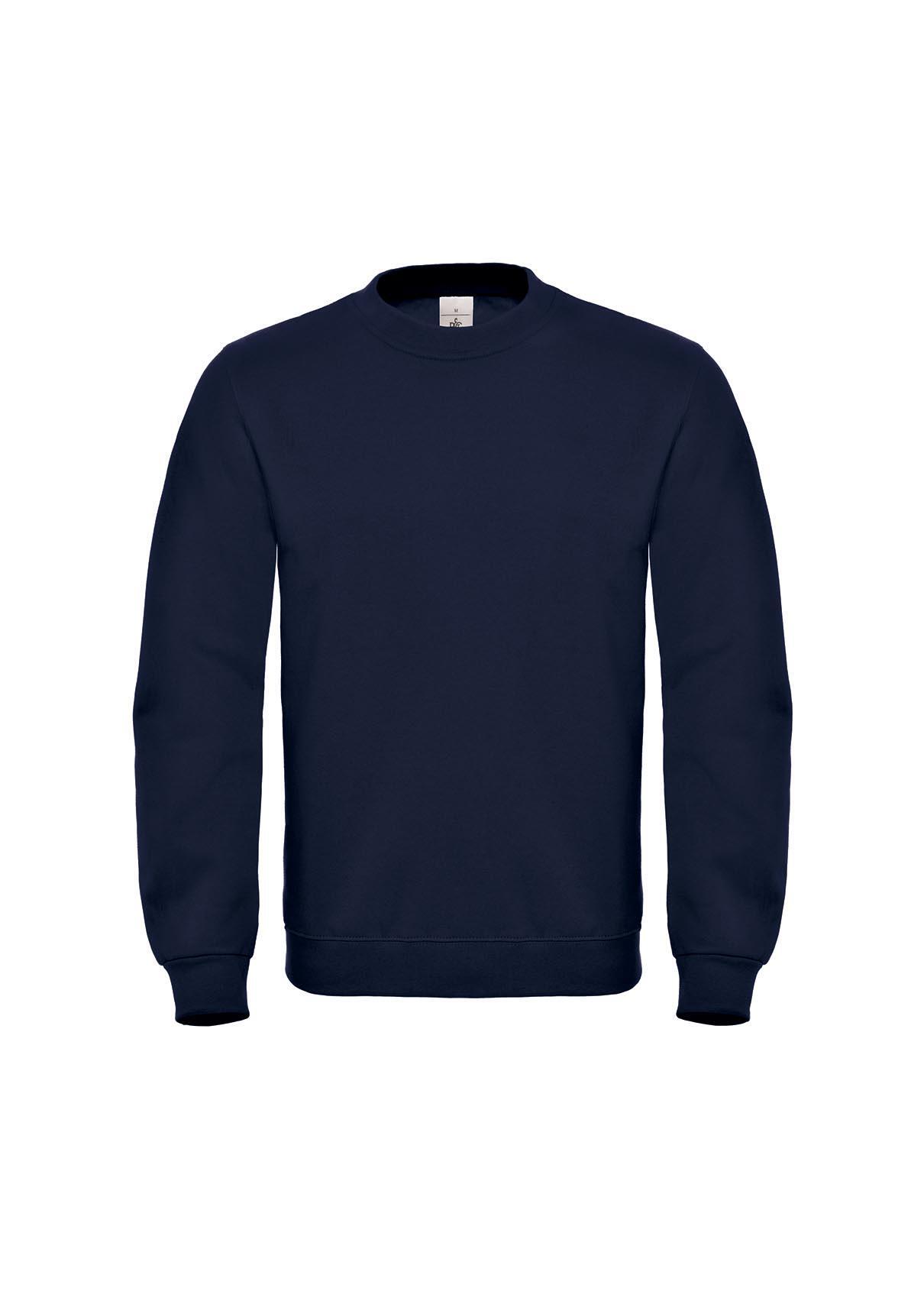 Donker blauwe Klassieke sweatshirt heren unisex bedrukbaar 