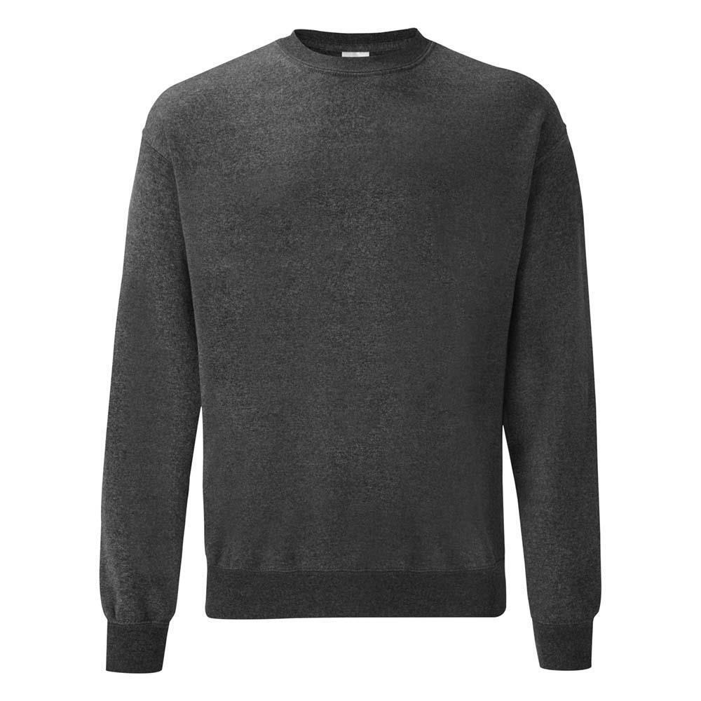 Donker grijze trui sweater klassieke uitvoering unisex
