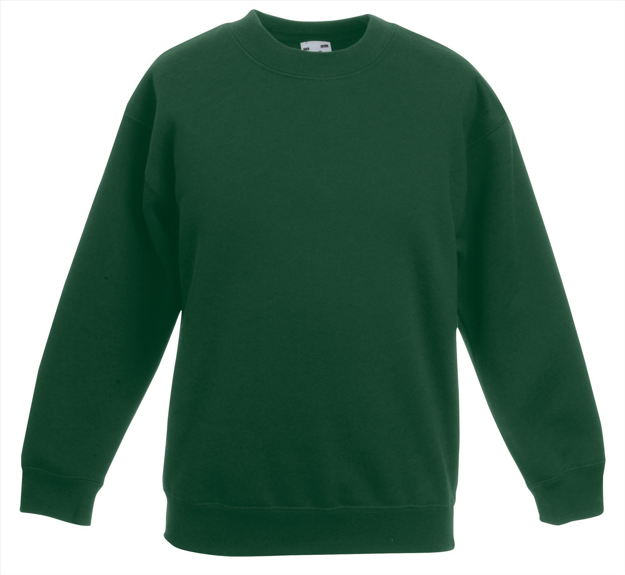 Donker groene lange mouwen kinder trui Kinder sweater Premium