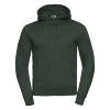 Donker groene Sweatshirt met dubbellaags capuchon mannen unisex