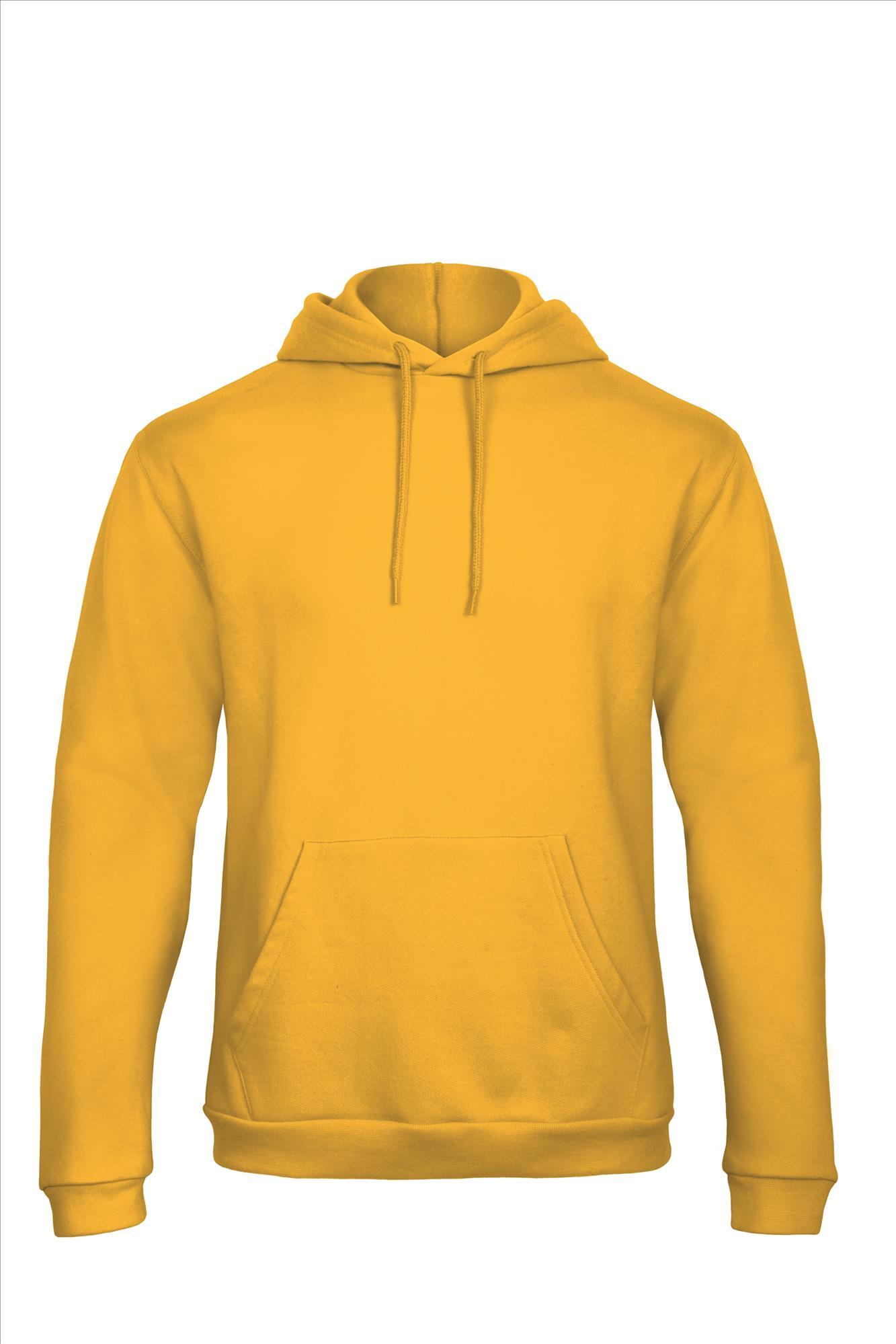 Gele hoodie Sweatshirt Unisex met capuchon heren bedrukbaar