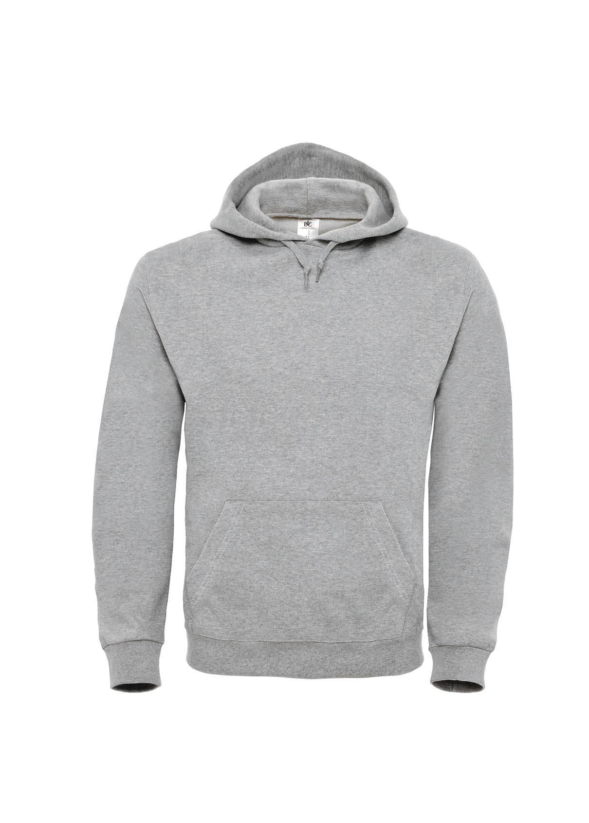 Grijze Hoodie sweater voor mannen bedrukbaar