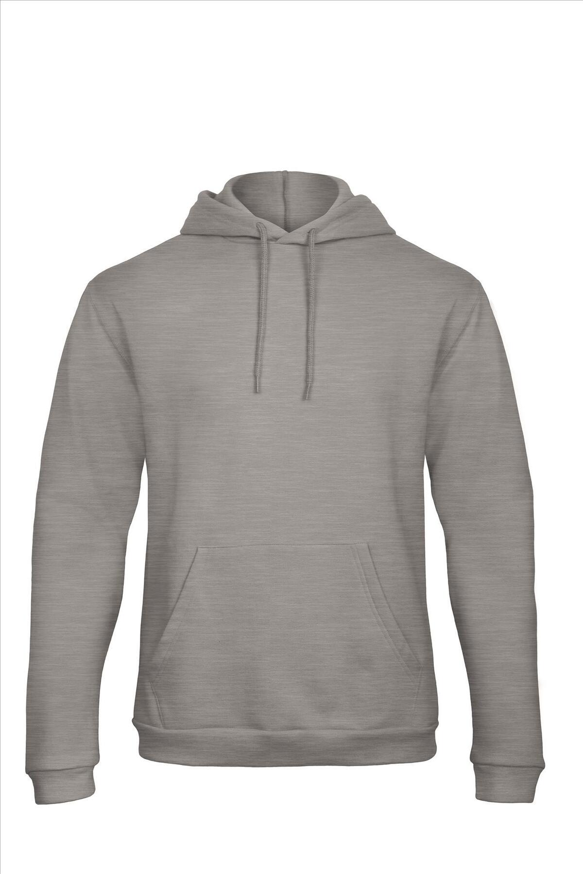 Grijze hoodie Sweatshirt Unisex met capuchon heren bedrukbaar