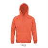 Hoge kwaliteit organische hoodie unisex oranje