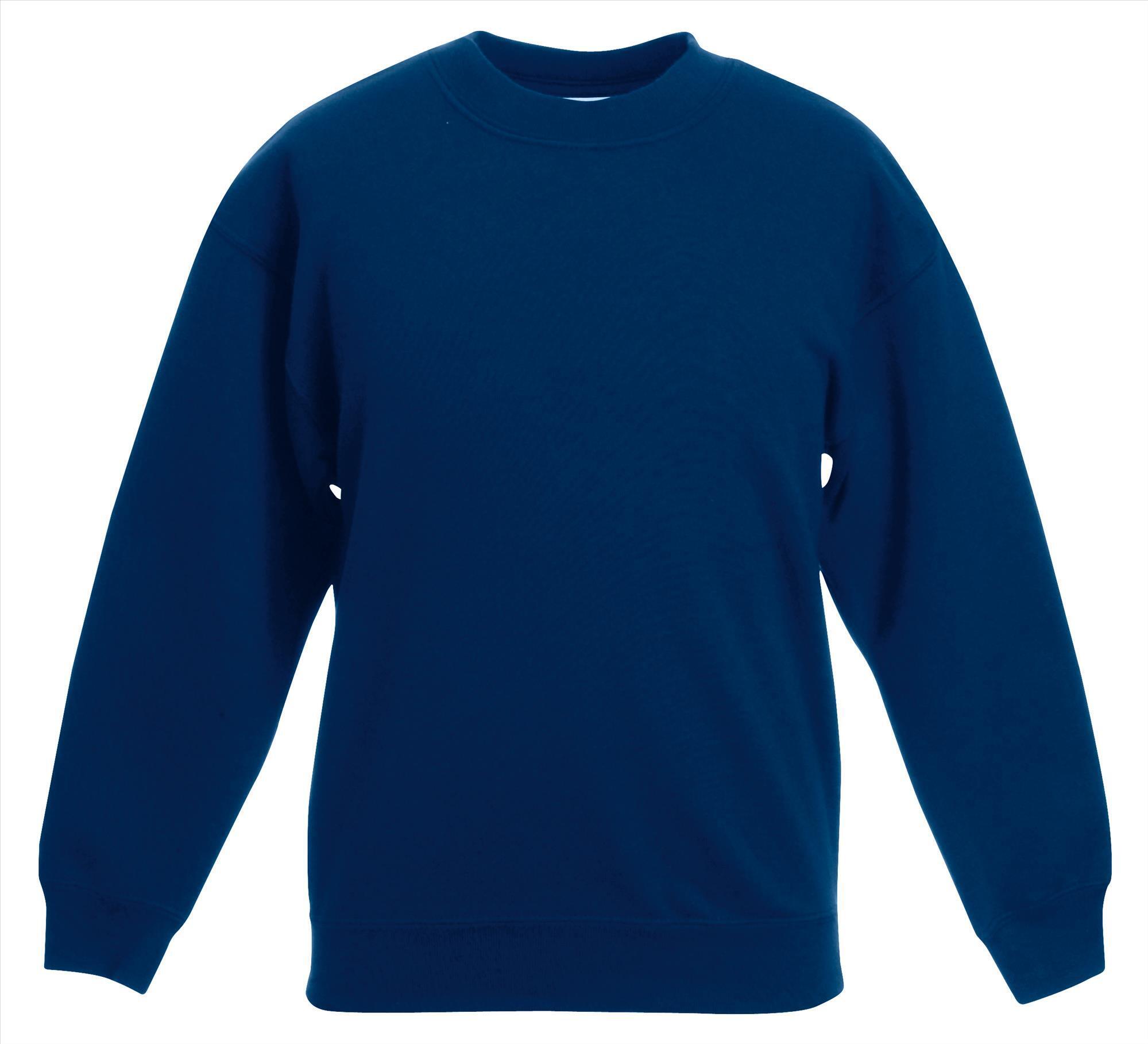 Kinder trui sweater deep donker blauw