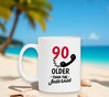 foto 2 Leeftijd mok 90 jaar grappige tekst ouder dan het internet