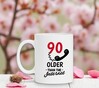 foto 3 Leeftijd mok 90 jaar grappige tekst ouder dan het internet