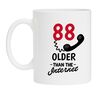 Leuk leeftijd mok 88 jaar grappige tekst ouder dan het internet
