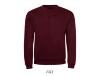 Modieuze sweater trui unisex donker rood