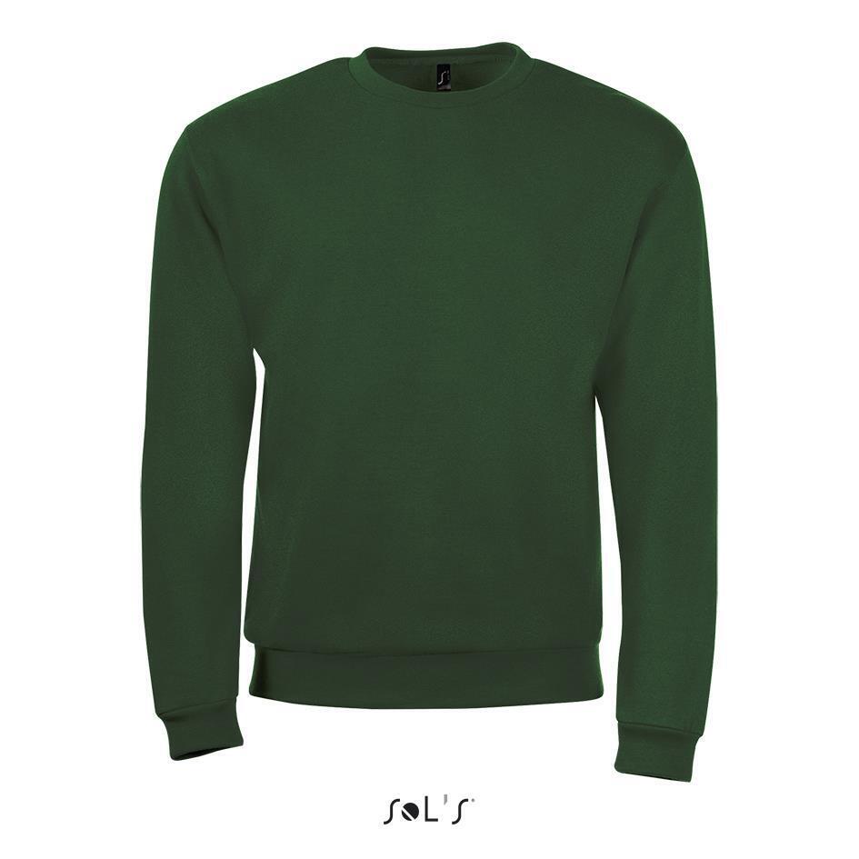 Modieuze sweater trui unisex donkergroen