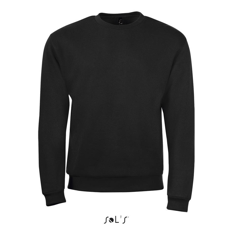 Modieuze sweater trui unisex zwart