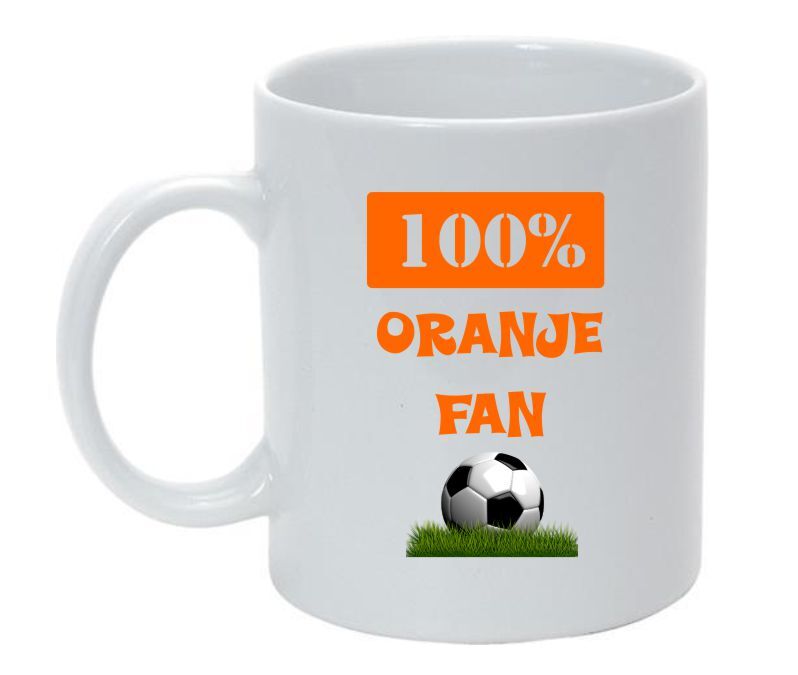 Mok 100 procent oranje fan