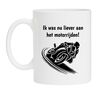 Mok Ik was nu liever aan het motorijden koffiemok cross motor grappige motor liefhebbers