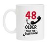 Mok voor hem of haar die 48 wordt en ouder dan het internet is!