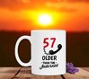 foto 2 Mok voor hem of haar die 57 jaar wordt een leuk kado Older than the internet