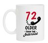 Mok voor verjaardag 72 jaar ouder dan het internet