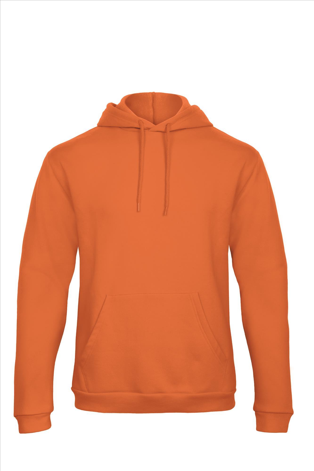 Oranje hoodie Sweatshirt Unisex met capuchon heren bedrukbaar