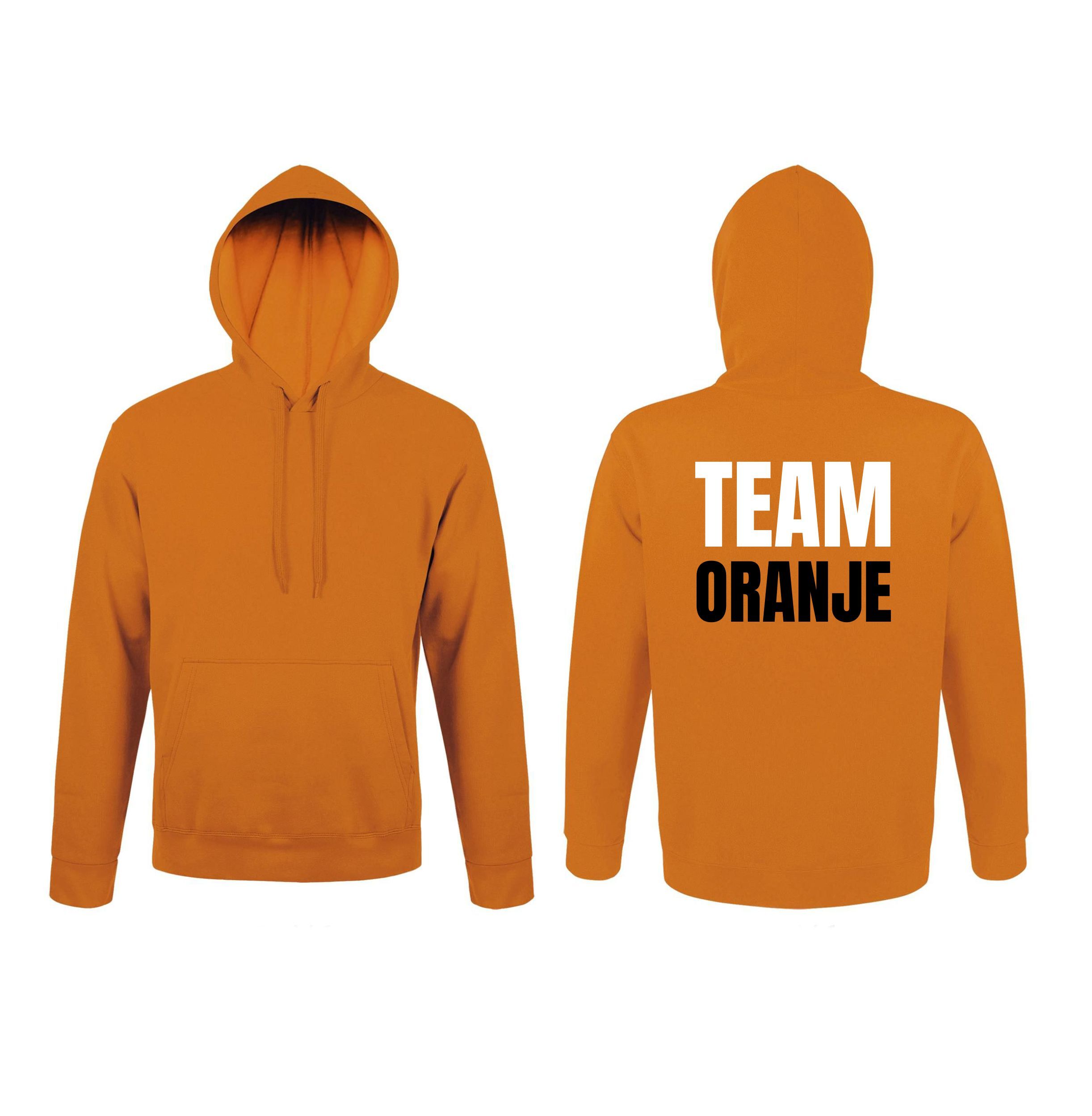 Oranje Hoodie team oranje