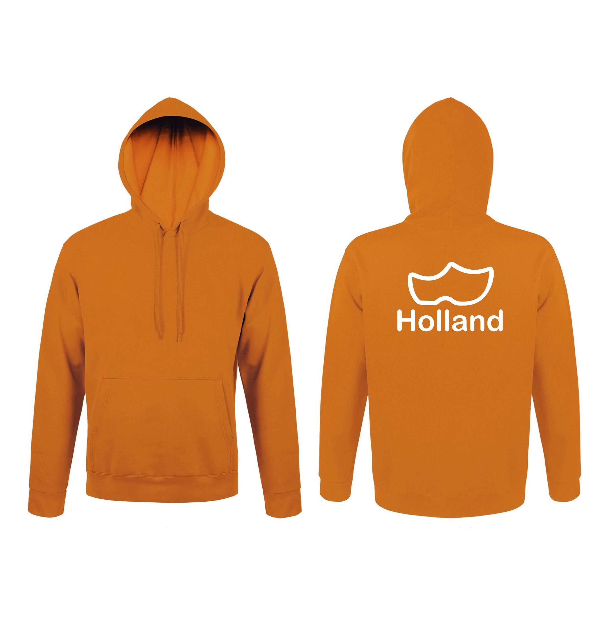 Oranje Hoodie Unisex Holland klomp