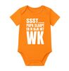 Oranje romper ssst... papa slaapt en ik kijk het WK Wereldkampioenschap grappig kraam cadeau voor oranje fan.