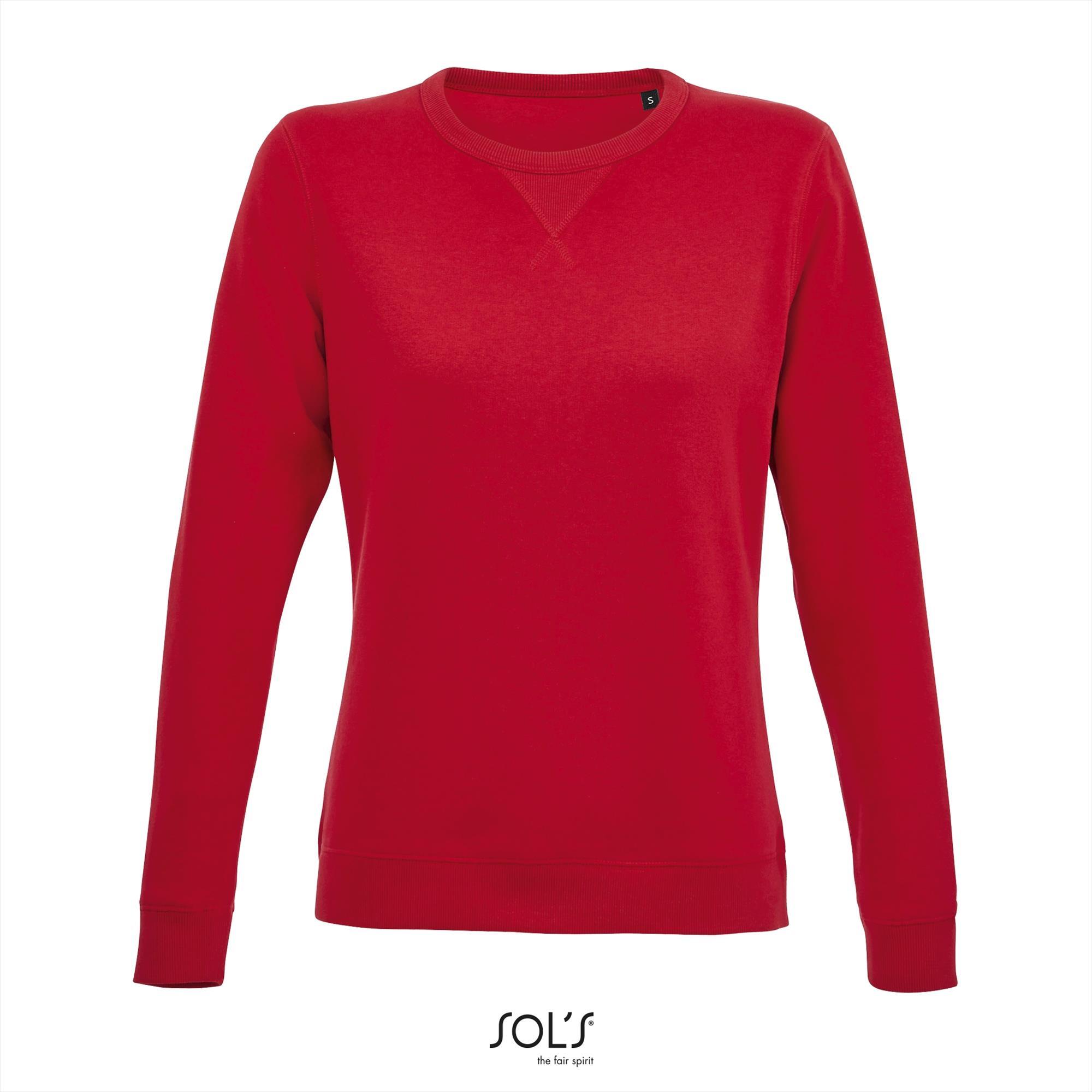 Rode Dames sweatshirt Sweaters voor Dames bedrukbaar