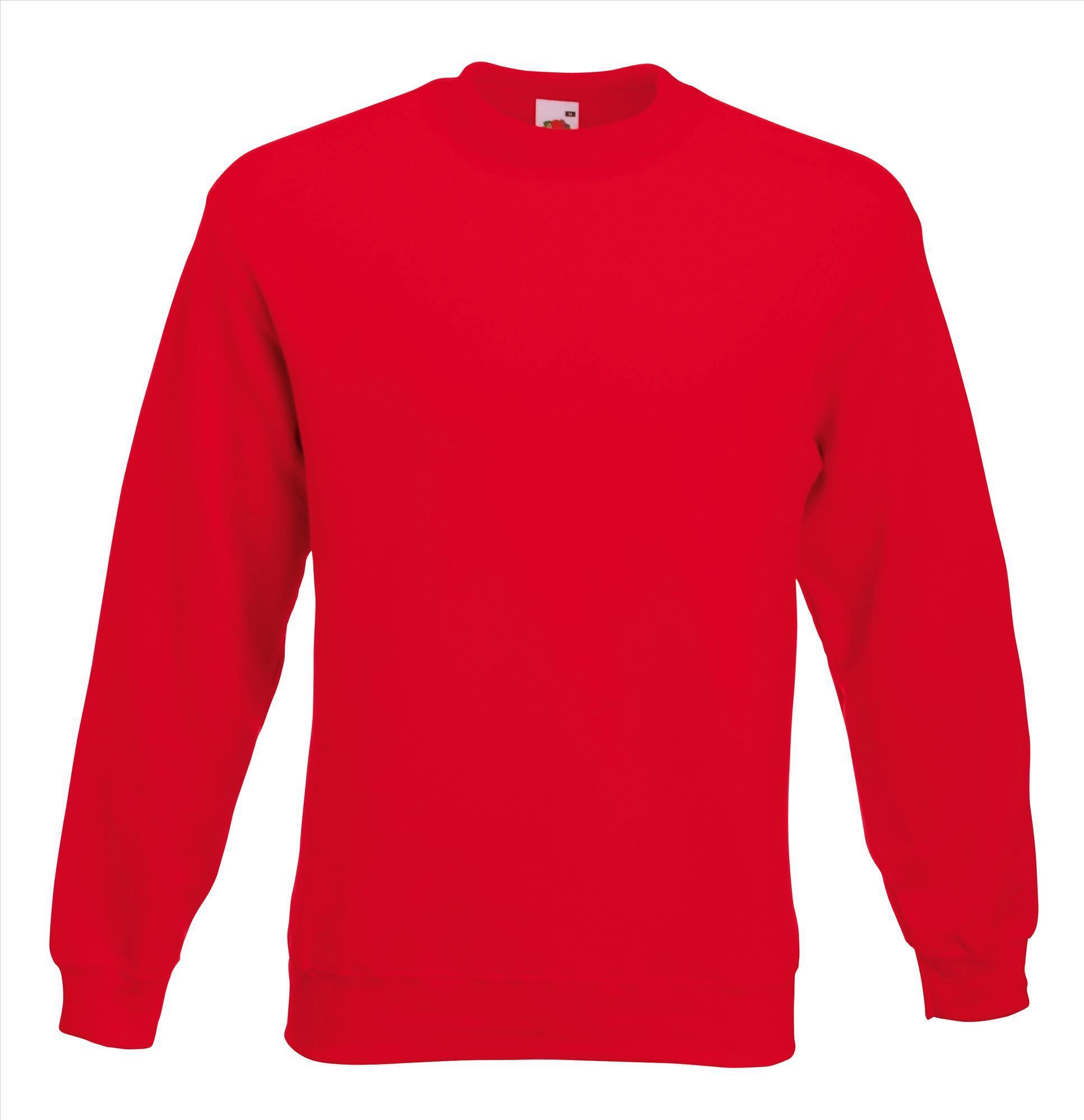Rode trui sweater klassieke uitvoering unisex